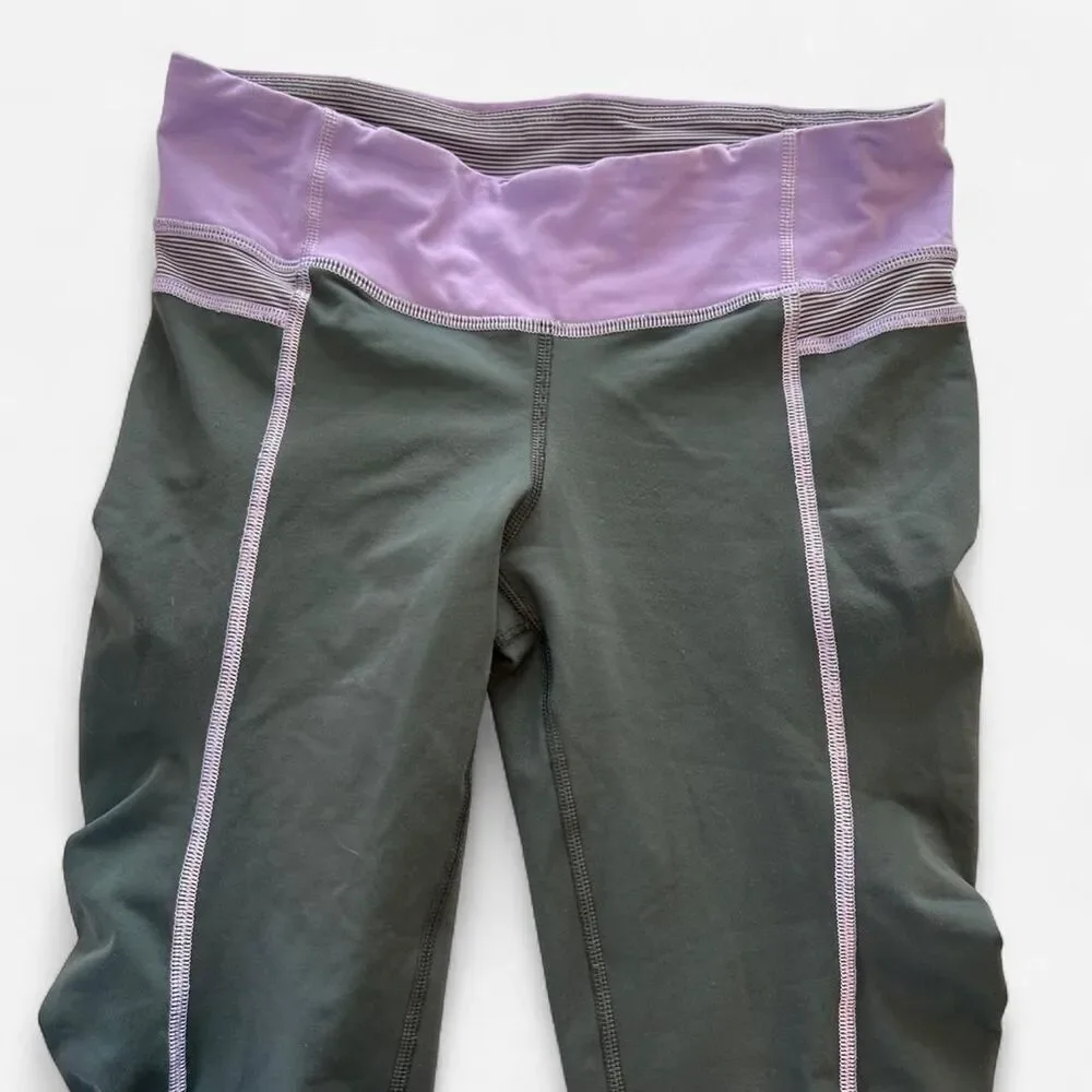 Lululemon Run Zoom low rise Capri Leggings Size 4 | sporty Y2K Athletic crop